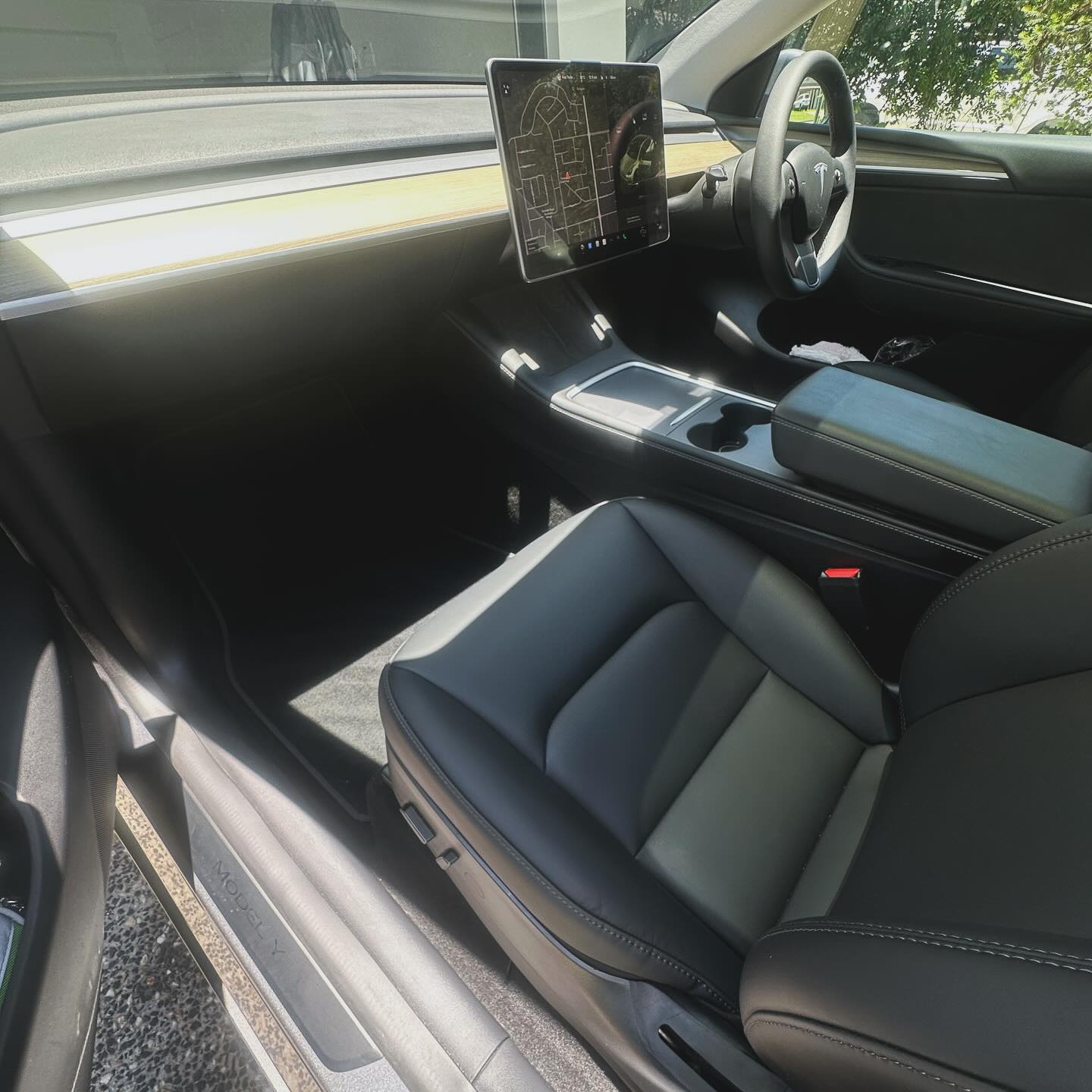 Sedan interior detail